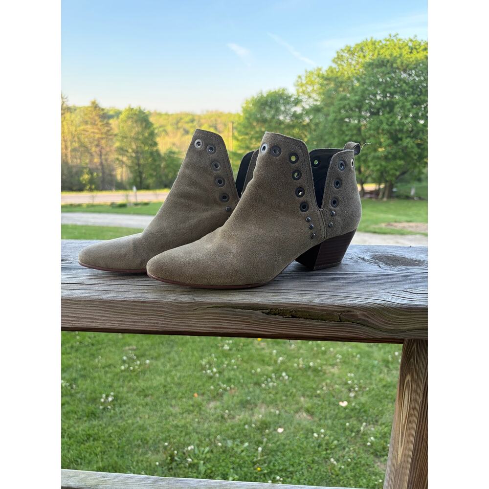 Sam Edelman Olive Suede Rubin Bootie Western Festival Stagecoach Boho Size 9.5